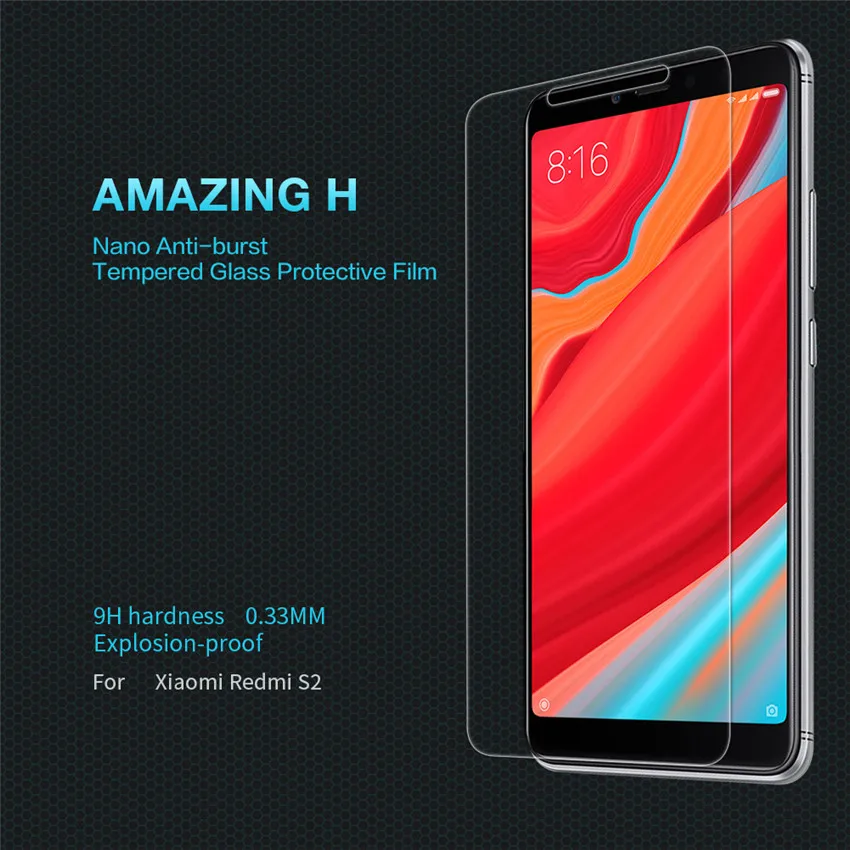 Прозрачный Для Xiaomi Redmi S2 восхитительное закаленное стекло закаленное Стекло Экран из закаленного стекла Защитная пленка с нано-покрытием закаленная пленка для Xiaomi Redmi S2 - Цвет: Прозрачный