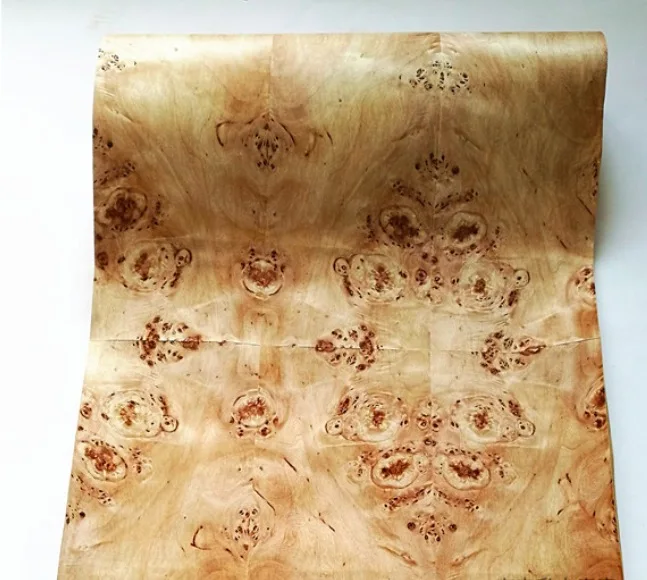 

2.5Meter/pcs Width:55cm Thickness:0.3mm Natural Poplar Tree Wood Veneer Speaker Thin Skin((With kraft paper)