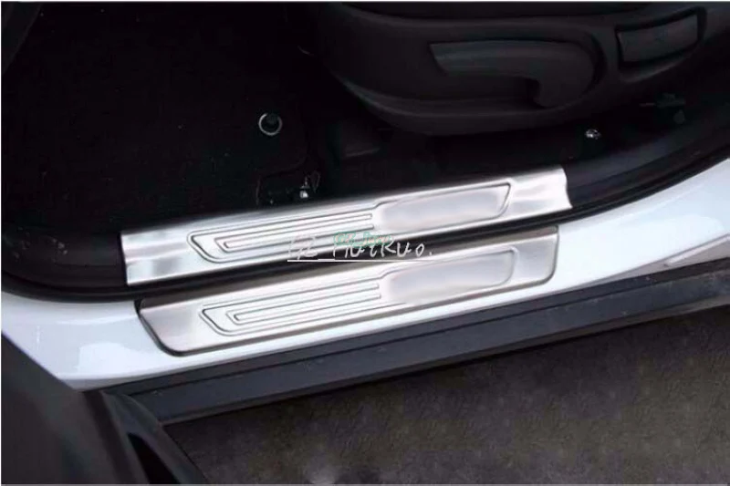 

For Hyundai TUCSON 2015 high Quality Internal and External threshold Stainless Steel Door Sill Scuff Plate Built pedal Cover 8p