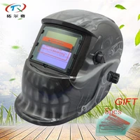 auto darkening black welding helmet protection skull solar and battery supply lens welder mask tig factory price hd24 2200de