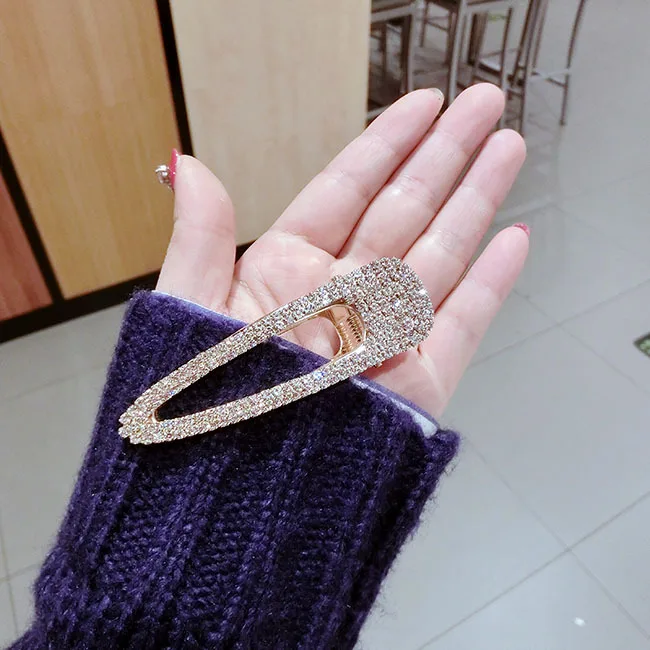 Модные женские камни со стразами вспышка простой жемчужный заколка утка дрель шпилька Инструменты для укладки волос аксессуары - Цвет: Style 4