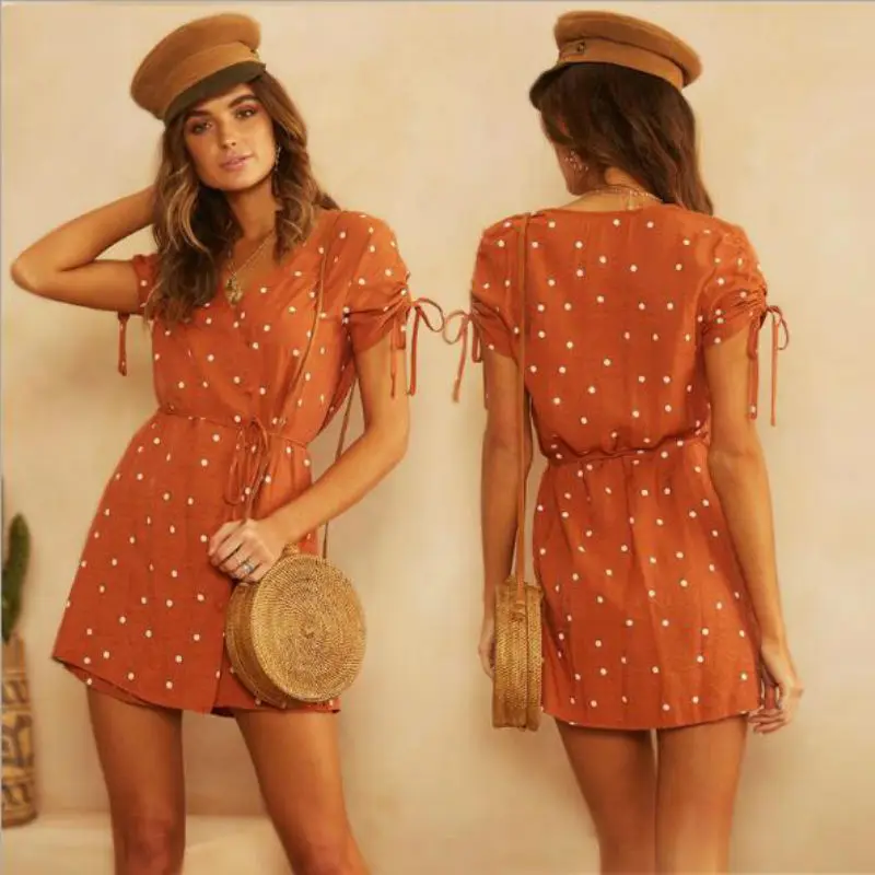 Летние Большие размеры платья V шеи Сексуальная kleid пляжный костюм Повседневные