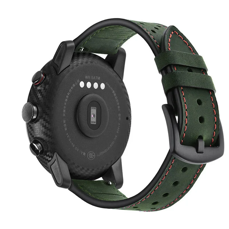 LETSGR Кожа Замена ремни для Huami Amazfit Stratos Смарт часы 2/2 s запястье Xiaomi stratos 2