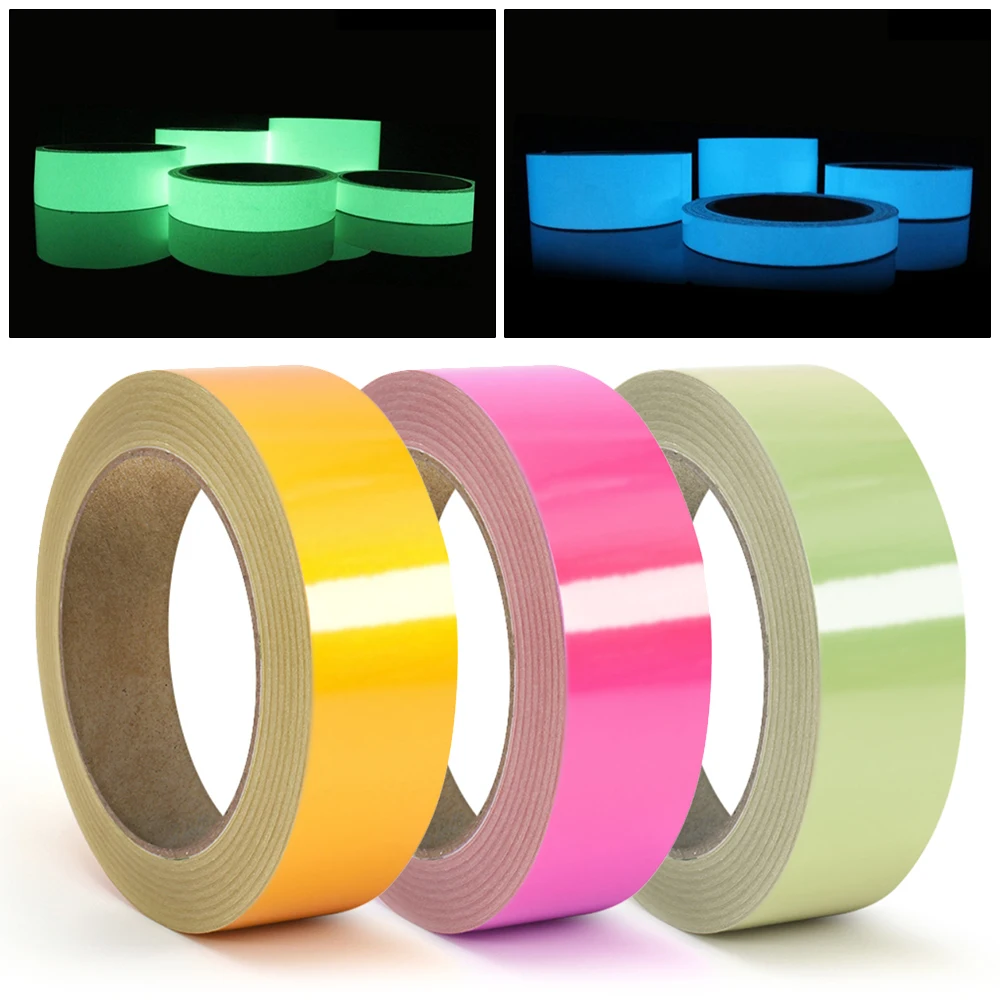 

1Pcs luminous tape Self-illuminating luminous strips Stage decorative luminous tape Fluorescent light-storing tape party supply