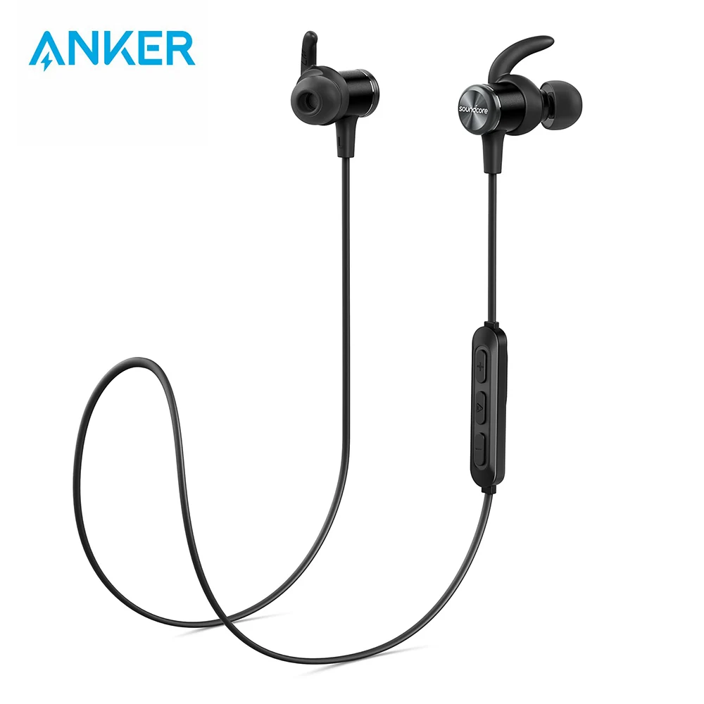 Anker Bluetooth наушники Soundcore Spirit с беспроводной Bluetooth 5,0 8h батарея IPX7 SweatGuard Tech и микрофоном