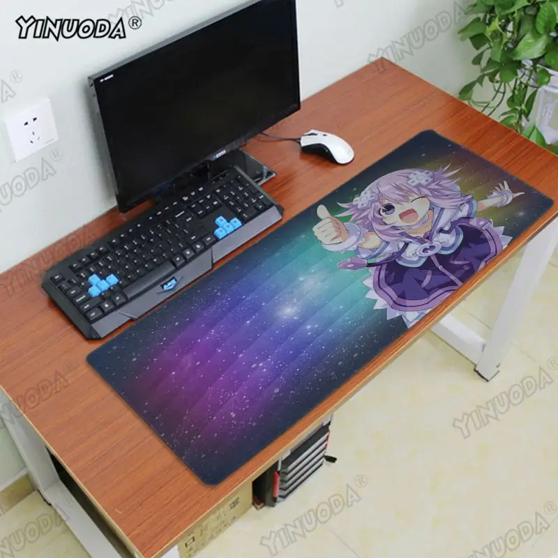 Lock Edge 30x80cm Yinuoda Нескользящие PC Hyperdimension Neptunia для ноутбука, игровые мыши, коврик для мыши, хорошее качество, запирающий край, большой игровой коврик для мышки с аниме - Цвет: Lock Edge 30x80cm