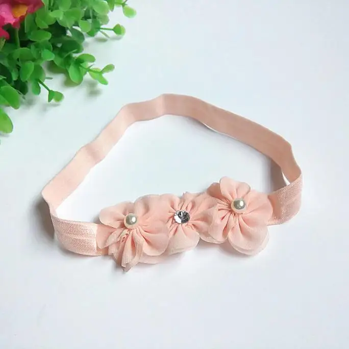 Flower High Quality Handmade Cotton Crown Hair Accessories Kid Headband Band Bows Ties For Girls Headbands 1D18 | Детская одежда и
