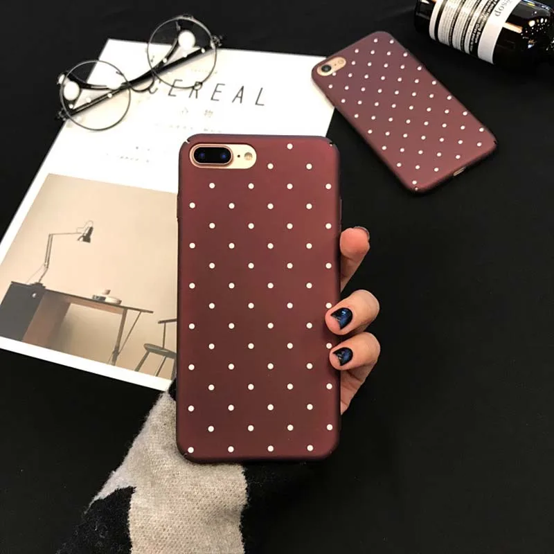 Модный простой волнистый чехол для телефона iPhone X XR XS Max 5 5S 6 6S Plus матовая полная