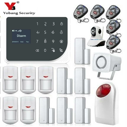 ЖК Клавиатура RU/SP/EG/FR/IT Голосовая Беспроводная SMS домашняя GSM сигнализация