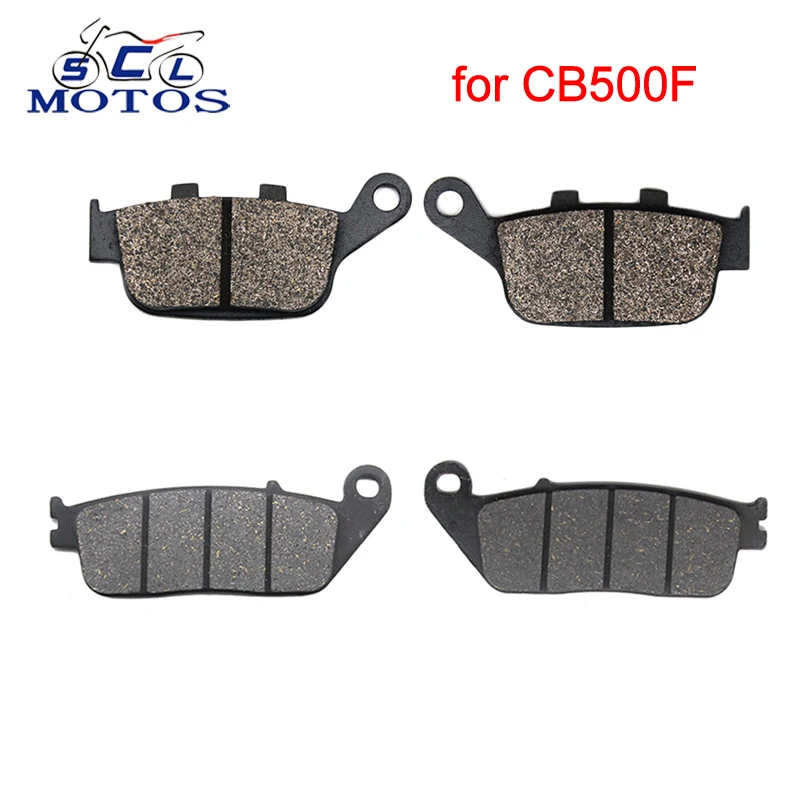 

Sclmotos - 2 Pairs For Honda CB500F CB 500F 2013 2014 Front Disc and Rear Disc Motorcycle Motocross Brake Pads Set Brake System