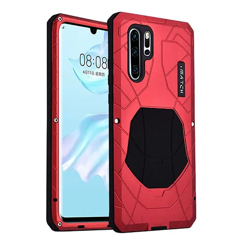 red Для huawei 30 Pro корпус авиации Алюминий сплав металл+ кремнезема задняя крышка для huawei P30 Lite/P30 телефон случаях - Цвет: red