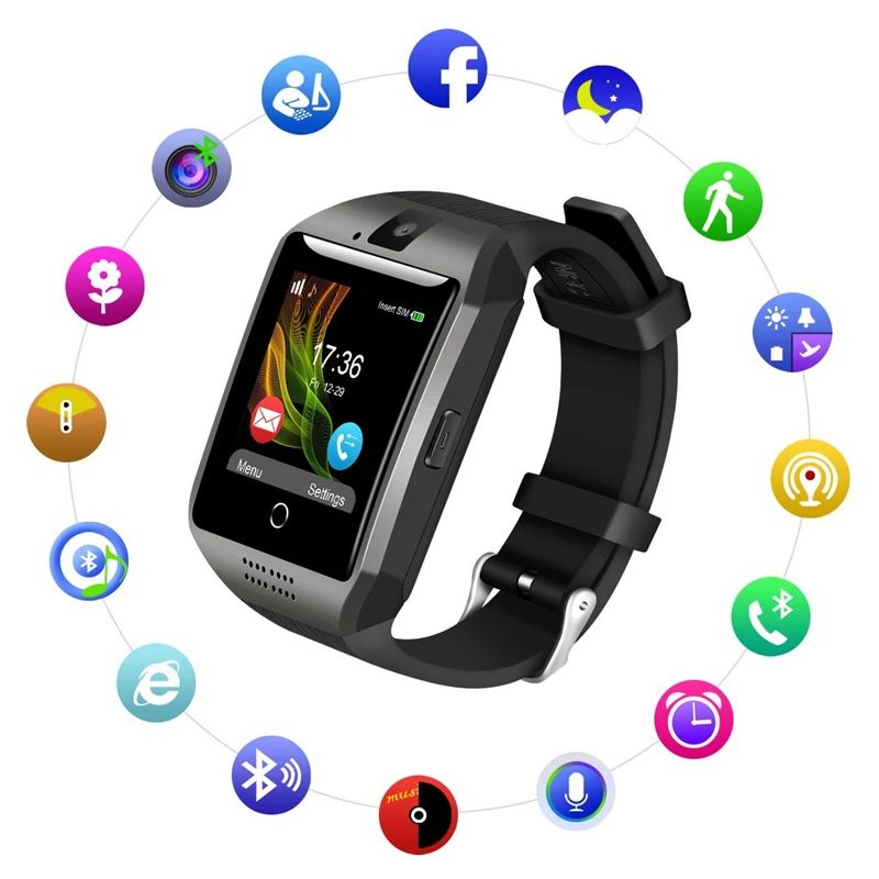 2019 Самые продаваемые Смарт-часы для телефона Bluetooth GSM камера TF-карта изогнутые