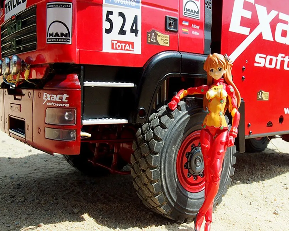 

100mm 2pcs Rubber Tires/Tyre for Tamiya 1:14 Scale RC Actros Dakar Rally Off-Road Trailer Truck