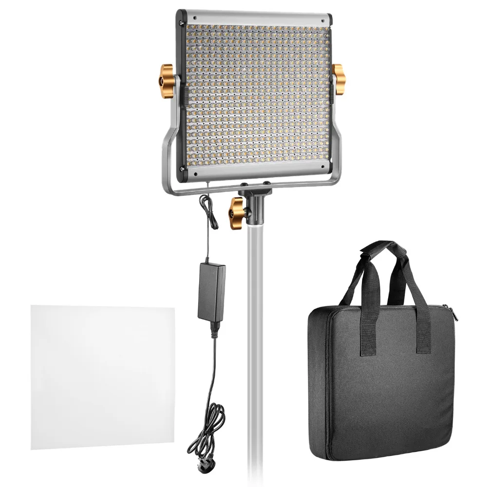 Neewer Dimmable двухцветный 480 светодиодный светильник для видеосъемки CRI 96 + 3200 5600K с u
