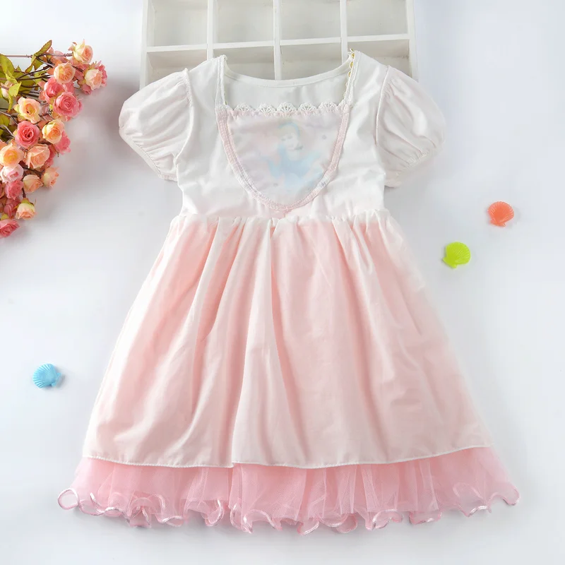 Summer Girl Clothes Snow White Dress for Girls Party Elsa Princess Sofia Dresses Children Cinderella Costume Robe Fille 3-9Y New | Детская