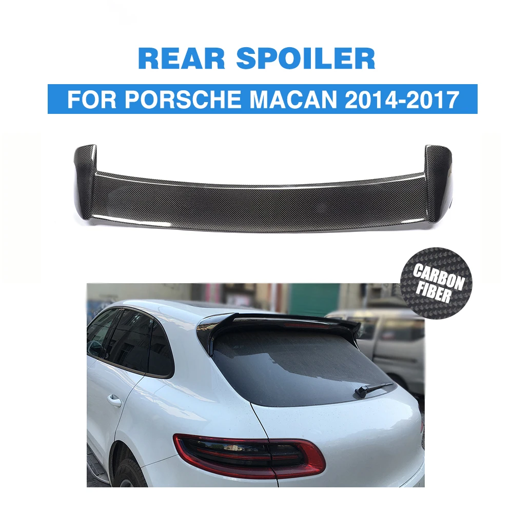 Задний спойлер из углеродного волокна для Porsche Macan Base Turbo Sport и S 2015 2016 авто гоночный
