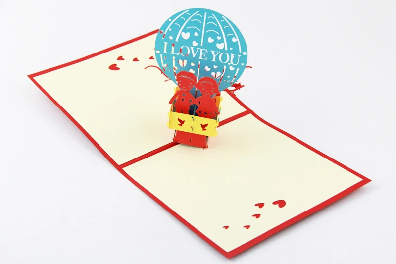 I love you воздушный шар/3D выдвижная поздравительная открытка/подарки для влюбленных