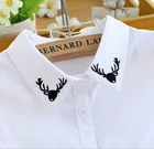 Декоративный свитер, рубашка, свитер, красочная блузка, Детский костюм для 3-10 лет, для девочки, с вышивкой, воротник с имитацией рубашки