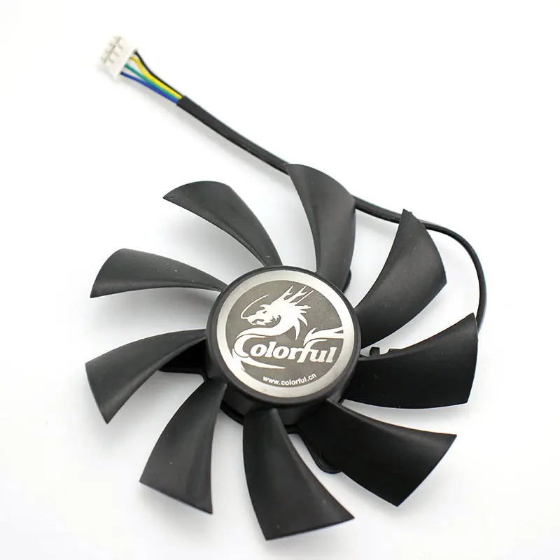 Оригинал для цветной видеокарты GTX 950 GTX1050Ti GT1030 охлаждающий вентилятор только