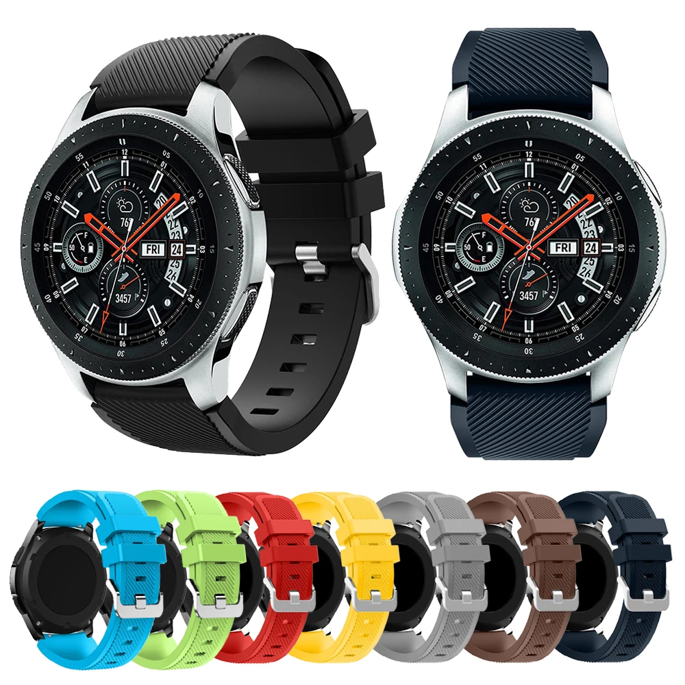22 мм силиконовый спортивный ремешок для samsung gear S3 классический Frontier Galaxy Watch 46