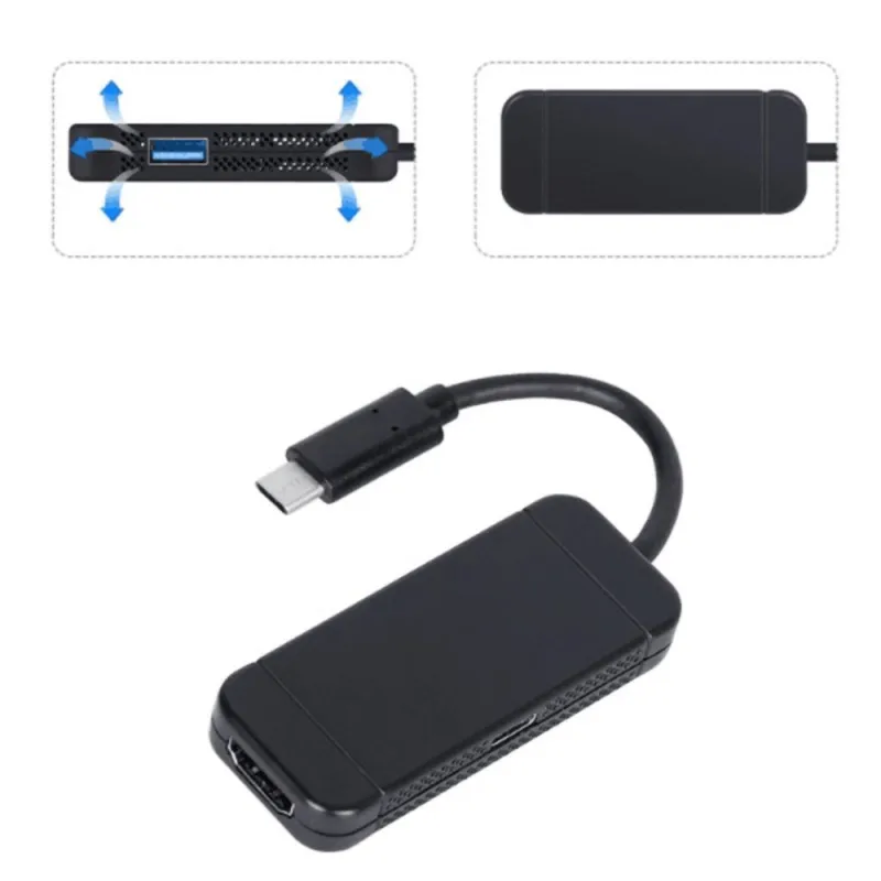 3 порта HDTV HDMI конвертер + Type C USB3.0 адаптер для зарядки USB Конверсионный кабель NS Switch