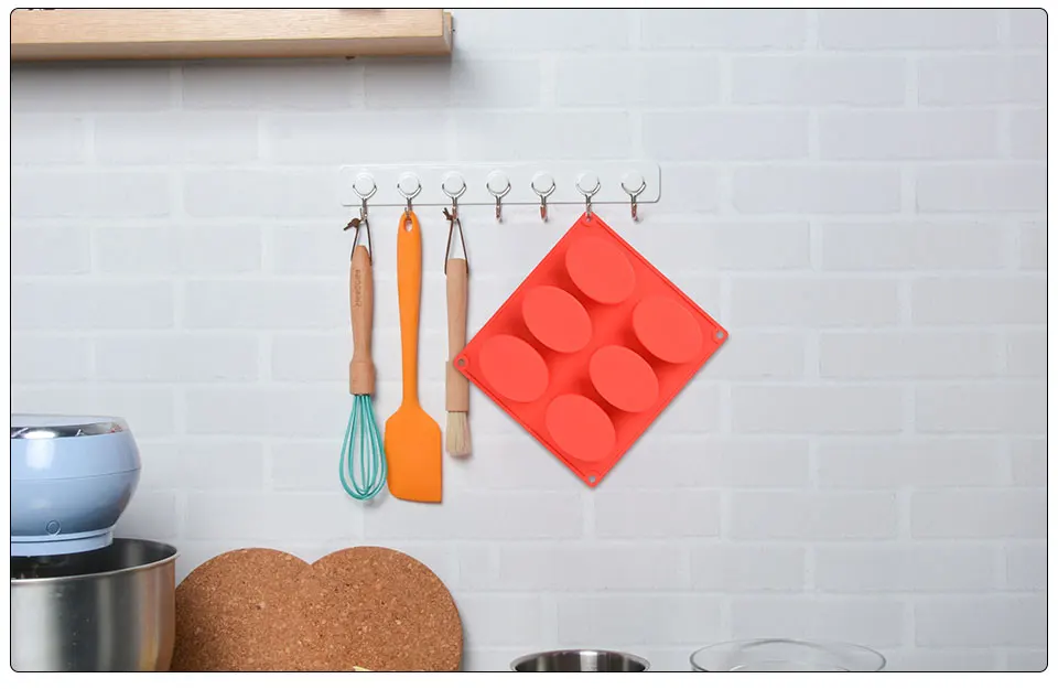 6 полости 3D овальная силиконовая форма для мыла для рукоделия DIY Инструменты для изготовления мыла формы пищевого силикона форма для мыла форма для буханки
