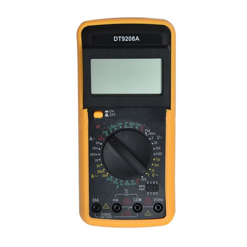 Портативный цифровой мультиметр DT9208A с ЖК дисплеем измеритель