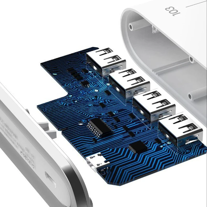 Xiaomi Новый USB 4 портовый удлинитель сплиттер 2 0 концентратор линия может быть