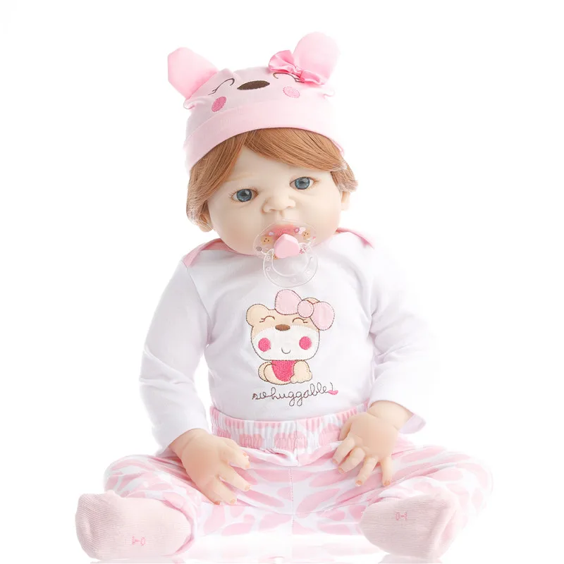 SanyDoll 22 дюйма 55 см силиконовые куклы reborn прекрасный подарок на праздник|silicone