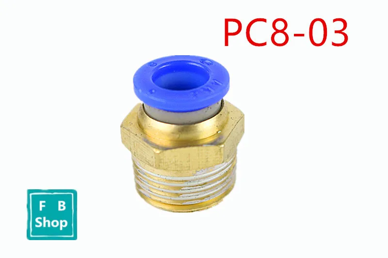 

Пневматические соединители BSPT PC8-03, 8-3/8 дюйма, 1 шт.