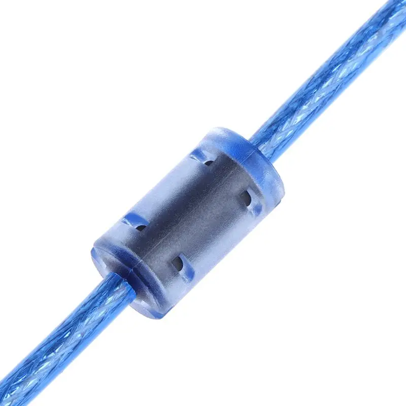 Высокоскоростной прозрачный синий usb накопитель 2 0 кабель для принтера Type A Male B