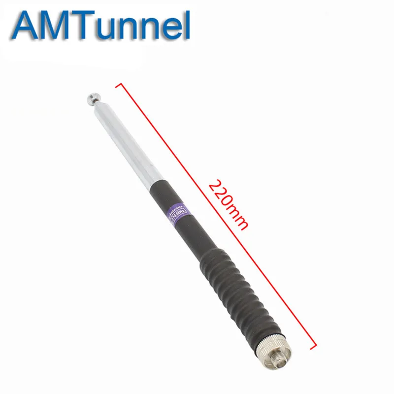 Телескопическая антенна из нержавеющей стали SMA Female VHF136 174MHz для Kenwood Baofeng Retevis TYT Ham