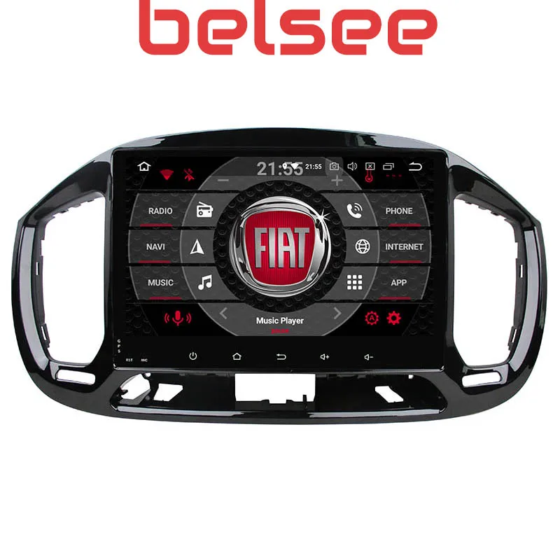 Belsee 10.1 Тачскрин Андроид 9.0 Автомагнитола Стерео Головное устройство для Fiat Uno 2014 GPS Навигация Мультимедийный плеер Оперативная память 4 ГБ