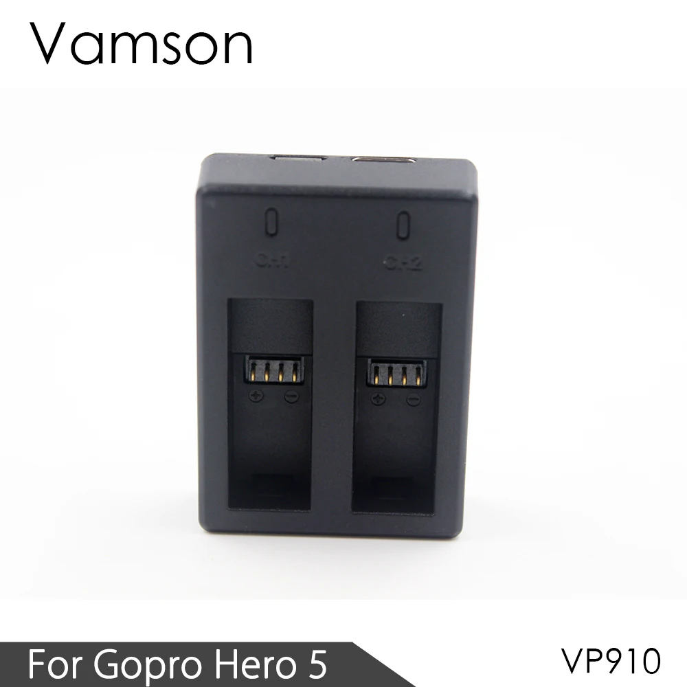 Аксессуары Vamson для Gopro полностью декодированное 2 канальное зарядное устройство