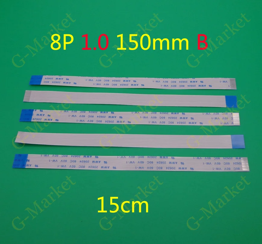 2-500 шт./лот 8 pin FFC FPC плоский гибкий кабель 1 0 мм Шаг 8pin обратный/анизотропия длина 150