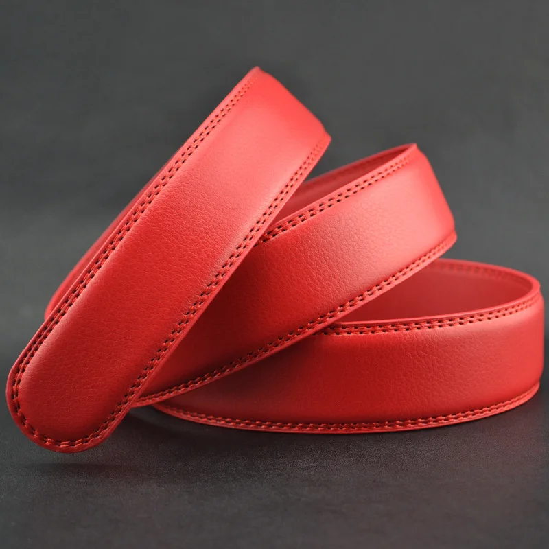 (No Buckle Only Belt)Fashion Casual Leather &amp PU Belts Designed For Automatic Men's Luxury Ceinture Homme | Аксессуары для