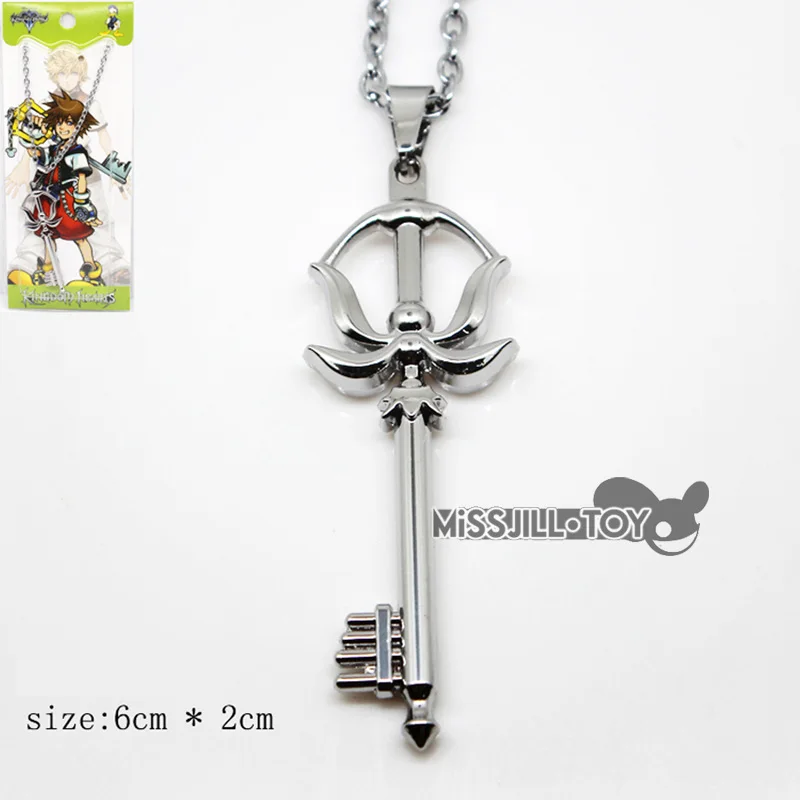 Высокое качество серия Kingdom Hearts ожерелье кулон металлический брелок ювелирные