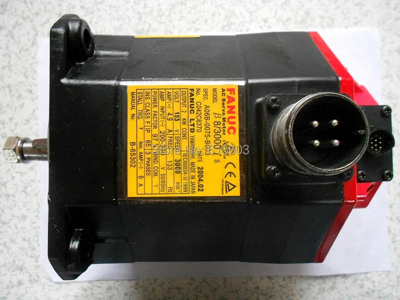 FANUC alpha серво шпиндель двигатели A06B-0075-B003 для Протестировано