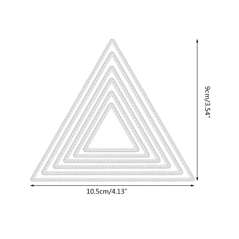 Треугольные формы фоновые штампы для рукоделия металлические высекальные