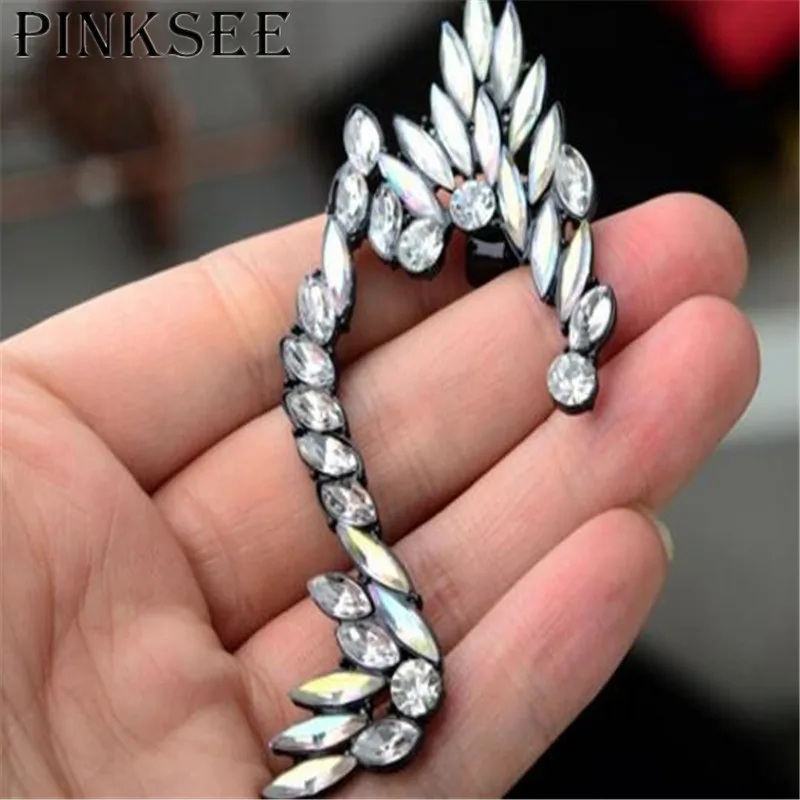 Готический преувеличены Угол Крылья Акриловые клип уха панк эльф Полный