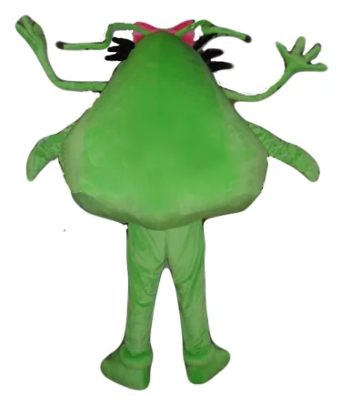 Зеленые Мультяшные бактериальные зародыши костюм инопланетянина здоровье тема