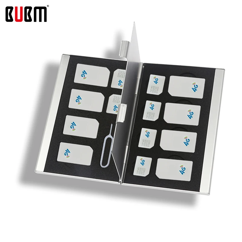 BUBM черный красный серебристый 36 стили Алюминий коробка памяти SD Держатель для