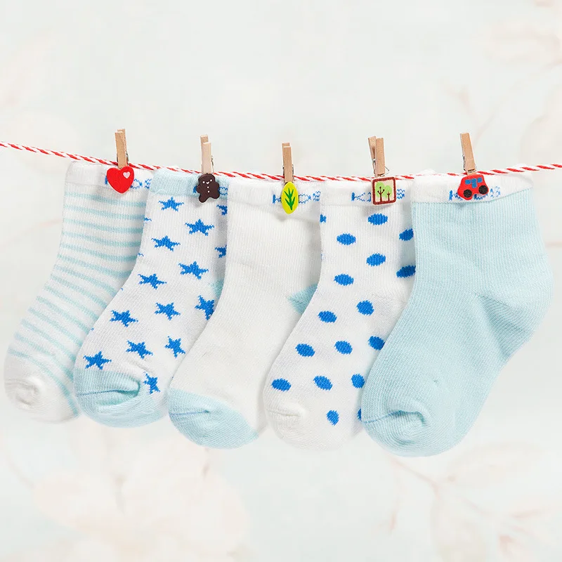 5Pairs Socks Baby New Born Boy Girl Casual Winter Infantil Floor Children B-YSR820 | Детская одежда и обувь
