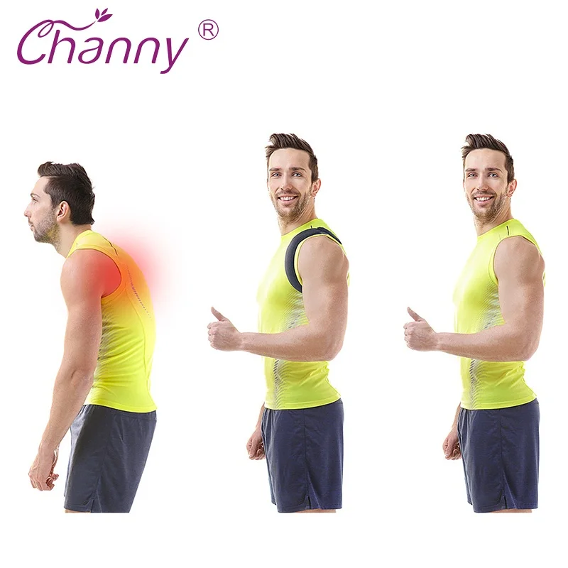 Channy Корректор осанки бандаж пояс для поддержки спины Регулируемая спина ключицы