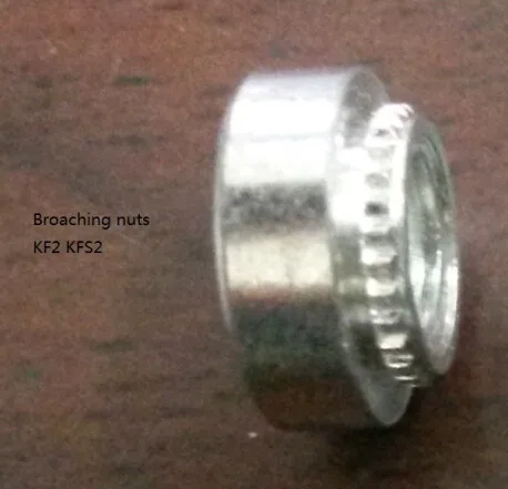 

KF2-032 Broaching Nuts Carbon Steel Electro-plated Tin PEM Standard In Stock Made In China