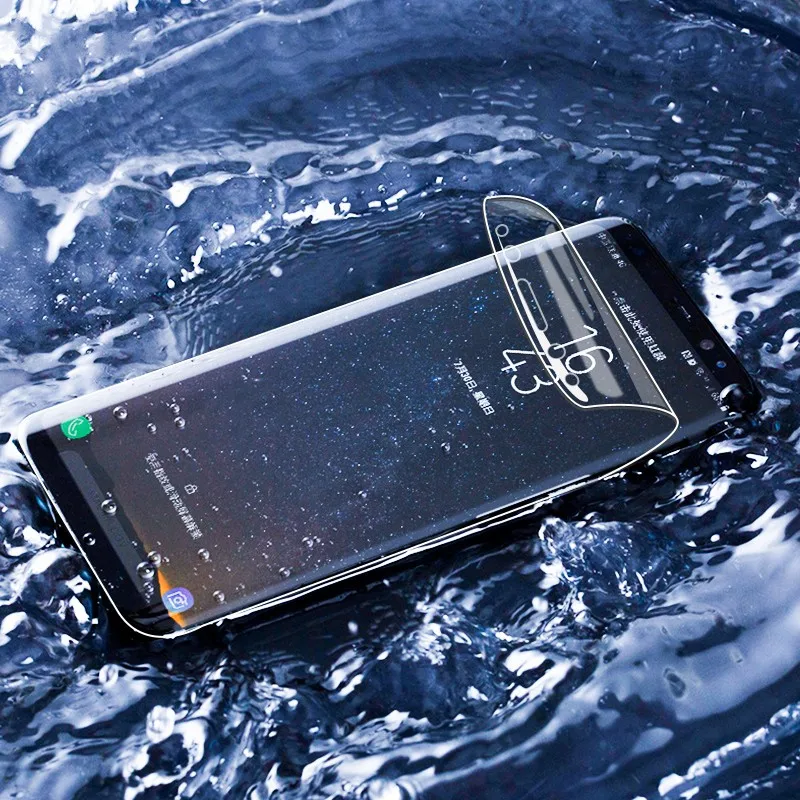 Для Samsung Galaxy S8 S9 S7 S6 Edge Plus Note 8 9 Защита для экрана ПЭТ пленка полное покрытие не