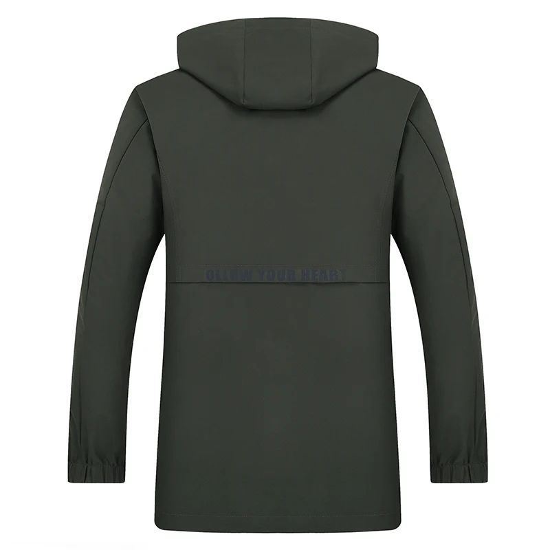 Plus 9X 8XL 6XL 5XL 4XL 2018 new trench coat men brand clothing Top Quality male long army green windbreaker jacket | Мужская одежда