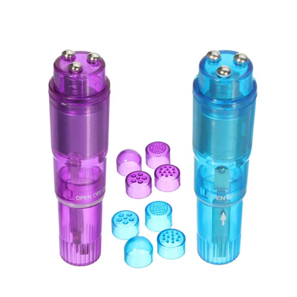 Мини-вибратор HoozGee 4 сменных наконечника Стимулятор клитора массаж точки G