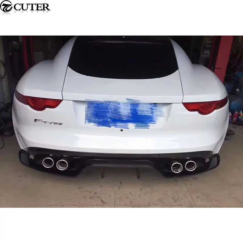 F-TYPE наборы для кузова из углеродного волокна задний диффузор губа Jaguar Стайлинг