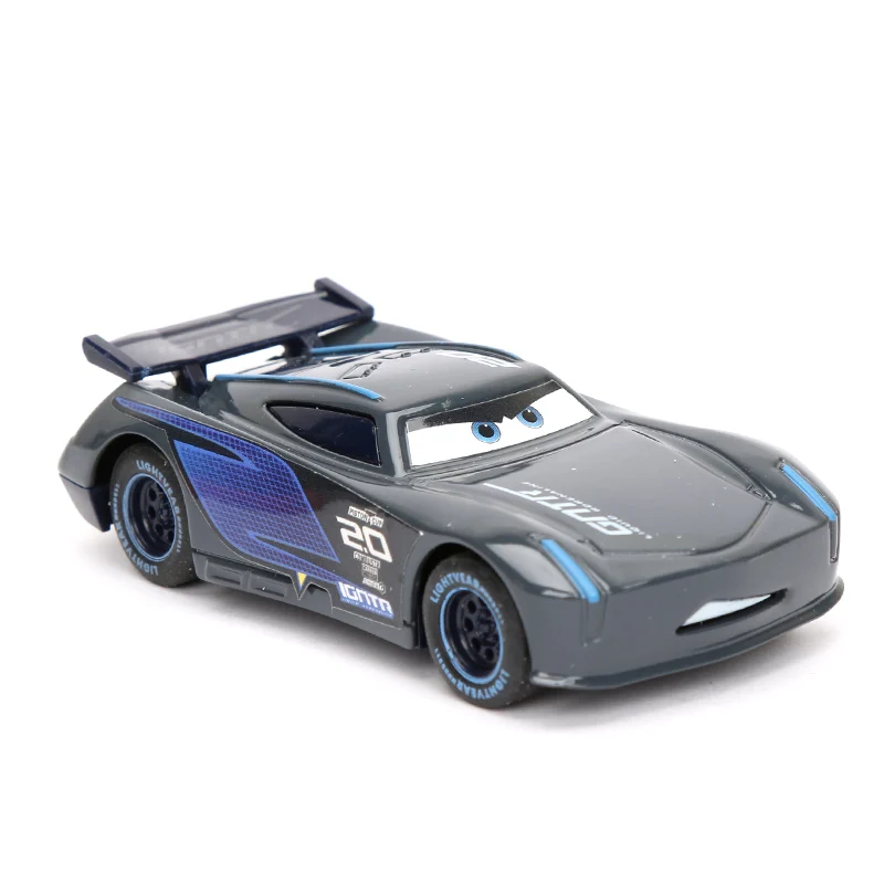 4 шт. 9 см оттягивающаяся машина Disney Pixar Cars 3 Lightning McQueen Mater Black Storm Ramirez 1:55 литье под